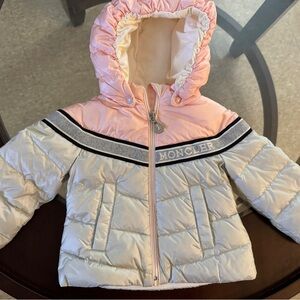 Babygirl 9-12 months Pink Moncler Coat